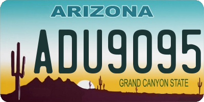 AZ license plate ADU9095