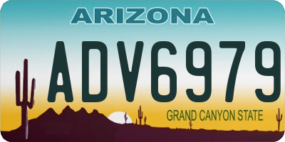 AZ license plate ADV6979