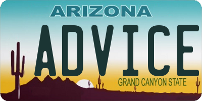 AZ license plate ADVICE