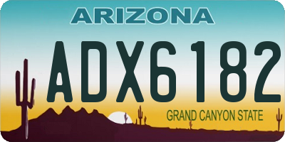 AZ license plate ADX6182
