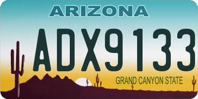 AZ license plate ADX9133