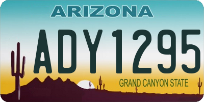AZ license plate ADY1295