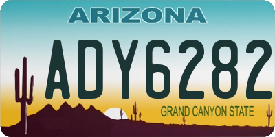 AZ license plate ADY6282
