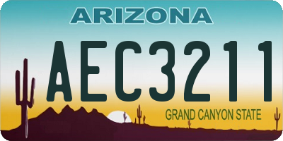 AZ license plate AEC3211