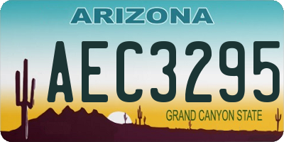 AZ license plate AEC3295