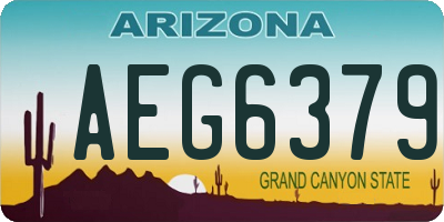 AZ license plate AEG6379