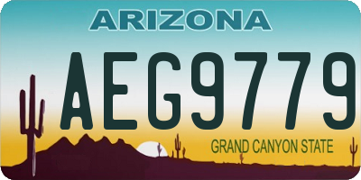 AZ license plate AEG9779