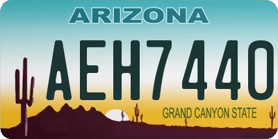 AZ license plate AEH7440
