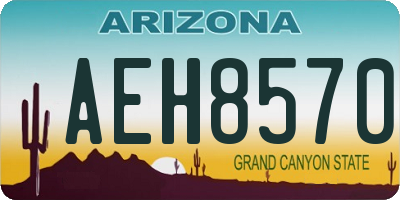 AZ license plate AEH8570