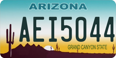 AZ license plate AEI5044