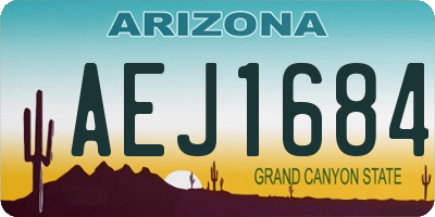 AZ license plate AEJ1684