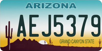 AZ license plate AEJ5379