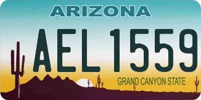 AZ license plate AEL1559