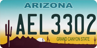 AZ license plate AEL3302