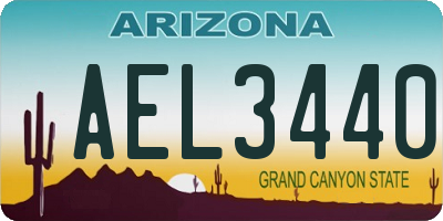 AZ license plate AEL3440