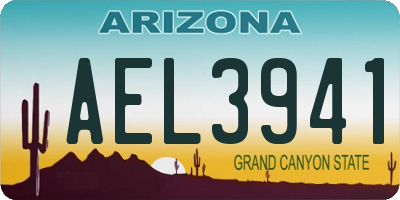 AZ license plate AEL3941