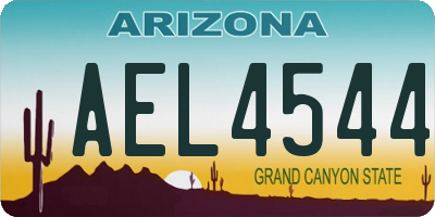 AZ license plate AEL4544