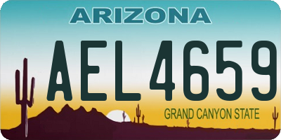 AZ license plate AEL4659