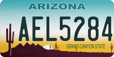 AZ license plate AEL5284