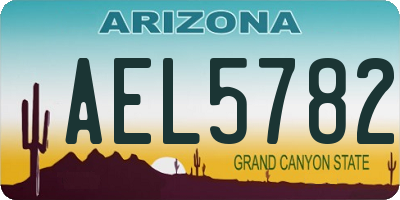 AZ license plate AEL5782