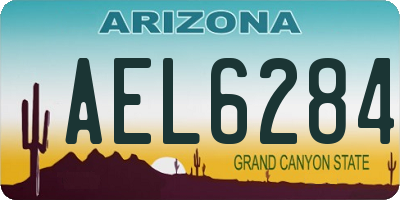 AZ license plate AEL6284