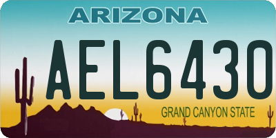 AZ license plate AEL6430