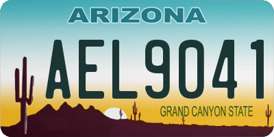 AZ license plate AEL9041