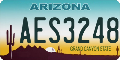 AZ license plate AES3248