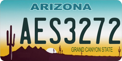 AZ license plate AES3272