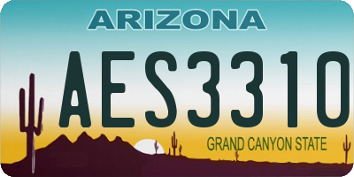 AZ license plate AES3310