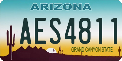 AZ license plate AES4811
