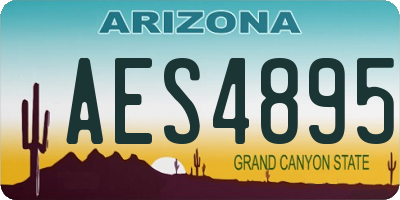 AZ license plate AES4895
