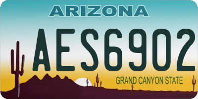 AZ license plate AES6902