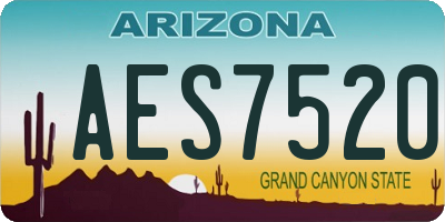 AZ license plate AES7520