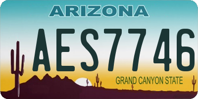AZ license plate AES7746