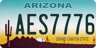 AZ license plate AES7776