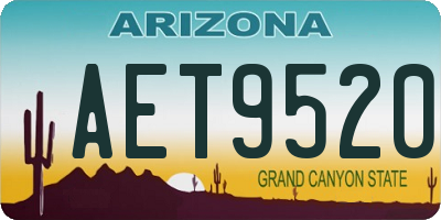 AZ license plate AET9520