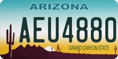 AZ license plate AEU4880