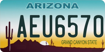 AZ license plate AEU6570