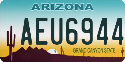 AZ license plate AEU6944