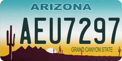 AZ license plate AEU7297