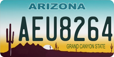 AZ license plate AEU8264