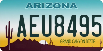 AZ license plate AEU8495