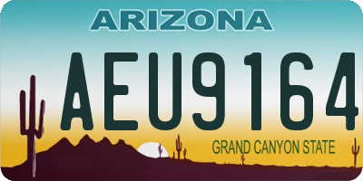 AZ license plate AEU9164