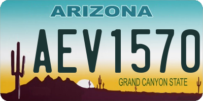 AZ license plate AEV1570