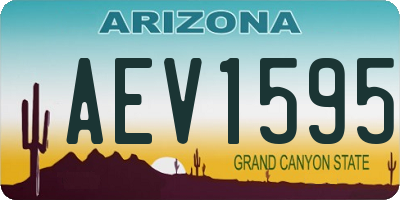 AZ license plate AEV1595