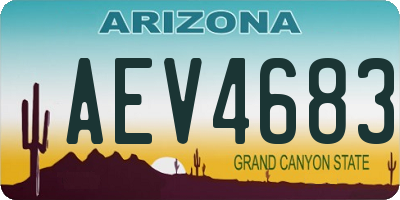 AZ license plate AEV4683
