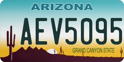AZ license plate AEV5095