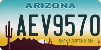 AZ license plate AEV9570