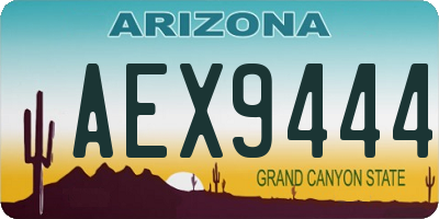 AZ license plate AEX9444